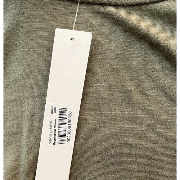 Aqua Ladies Medium Army Green Cropped Tank Top NWT Rayon Spandex Soft Stretch - Picture 6 of 6